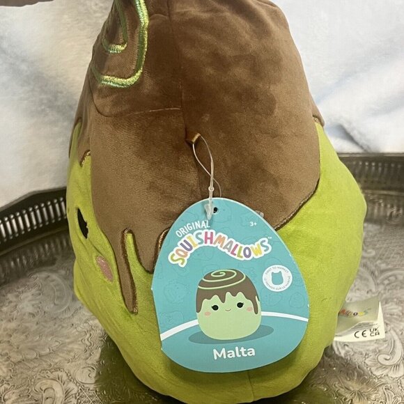 Squishmallows Malta the Matcha Green Tea Cinnamon Roll Plush‎ Stuffed Animal - Picture 3 of 8
